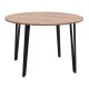 Τραπέζι Zeno  χρώμα ακακίας Ø110x73,5εκ.
