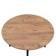 Τραπέζι Zeno  χρώμα ακακίας Ø110x73,5εκ.