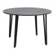 Τραπέζι Zeno  χρώμα σκούρο γκρι σκυροδέματος Ø110x73,5εκ.