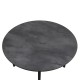 Τραπέζι Zeno  χρώμα σκούρο γκρι σκυροδέματος Ø110x73,5εκ.