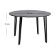 Τραπέζι Zeno  χρώμα σκούρο γκρι σκυροδέματος Ø110x73,5εκ.