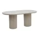 Τραπέζι Hazar  Mdf χρώμα travertine - sandstone 180x90x77εκ.