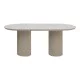 Τραπέζι Hazar  Mdf χρώμα travertine - sandstone 180x90x77εκ.