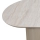 Τραπέζι Hazar  Mdf χρώμα travertine - sandstone 180x90x77εκ.