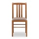 Καρέκλα τραπεζαρίας Derry Megapap από μασίφ ξύλο οξιάς χρώμα καρυδί 42x42x90εκ. - 0228344
