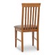 Καρέκλα τραπεζαρίας Francis Megapap από μασίφ ξύλο οξιάς χρώμα καρυδί 48x42x96εκ. - 0228345