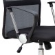 Καρέκλα γραφείου Marco Megapap με ύφασμα Mesh χρώμα μαύρο 62x59x110/120εκ. - 0223104