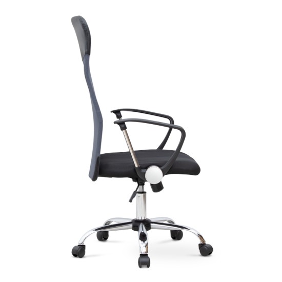 Καρέκλα γραφείου Marco Megapap με ύφασμα Mesh χρώμα γκρι - μαύρο 62x59x110/120εκ. - 0223105