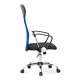 Καρέκλα γραφείου Marco Megapap με ύφασμα Mesh χρώμα μπλε - μαύρο 62x59x110/120εκ. - 0223107