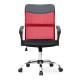 Καρέκλα γραφείου Franco Megapap με ύφασμα Mesh χρώμα κόκκινο - μαύρο 59x57x95/105εκ. - 0223110