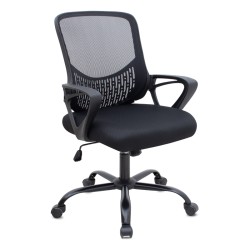 Καρέκλα γραφείου Freda  με ύφασμα Mesh χρώμα μαύρο 65x65x90/100εκ. Καρέκλα γραφείου Freda  με ύφασμα Mesh χρώμα μαύρο 65x65x90/100εκ.