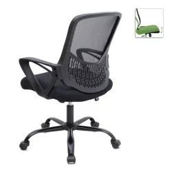 Καρέκλα γραφείου Freda  με ύφασμα Mesh χρώμα μαύρο 65x65x90/100εκ.