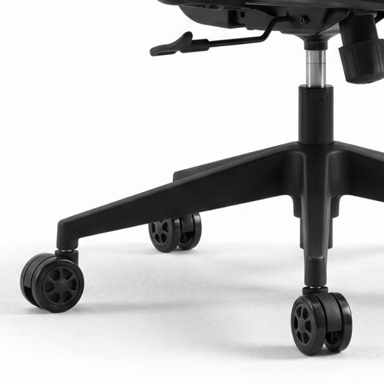 Ανταλλακτικά Ροδάκια  για καρέκλες γραφείου σετ 5 τμχ χρώμα μαύρο