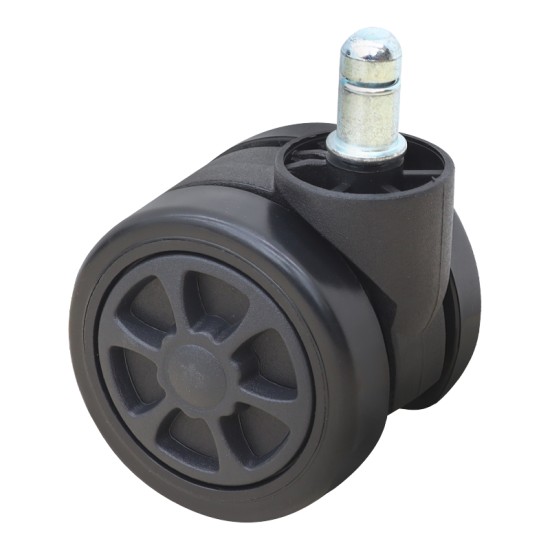 Ανταλλακτικά Ροδάκια  για καρέκλες γραφείου σετ 5 τμχ χρώμα μαύρο