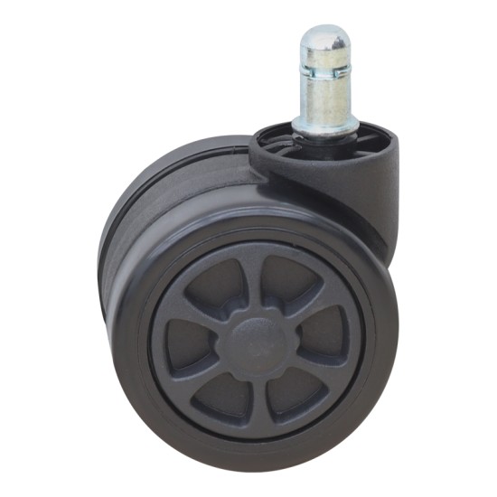 Ανταλλακτικά Ροδάκια  για καρέκλες γραφείου σετ 5 τμχ χρώμα μαύρο