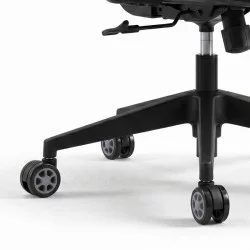 Ανταλλακτικά Ροδάκια  για καρέκλες γραφείου σετ 5 τμχ χρώμα μαύρο - γκρι