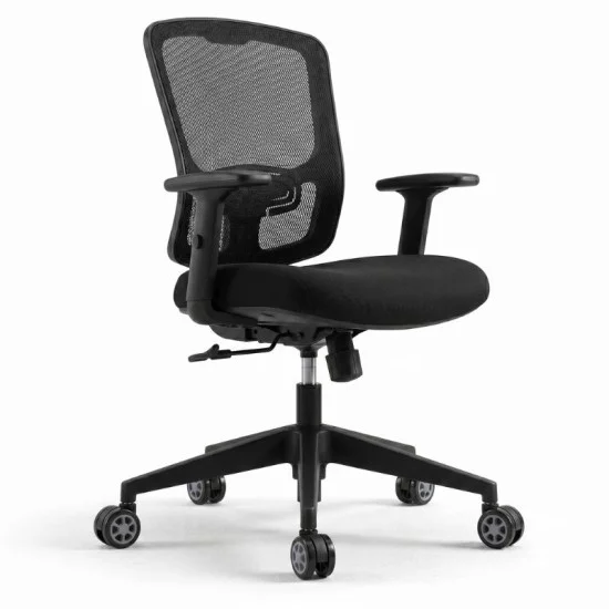 Ανταλλακτικά Ροδάκια  για καρέκλες γραφείου σετ 5 τμχ χρώμα μαύρο - γκρι