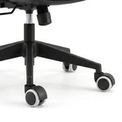 Ανταλλακτικά Ροδάκια  για καρέκλες γραφείου σετ 5 τμχ χρώμα μαύρο - λευκό