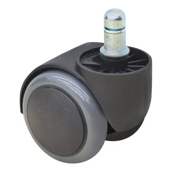 Ανταλλακτικά Ροδάκια  για καρέκλες γραφείου σετ 5 τμχ χρώμα μαύρο - γκρι