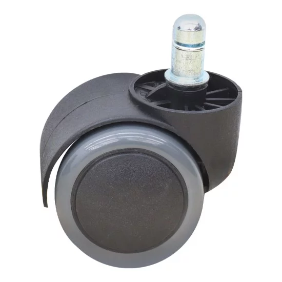 Ανταλλακτικά Ροδάκια  για καρέκλες γραφείου σετ 5 τμχ χρώμα μαύρο - γκρι