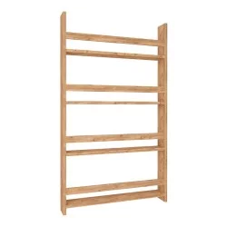 Επιτοίχια βιβλιοθήκη - ραφιέρα Montessori  χρώμα pine oak 74x10x120εκ.