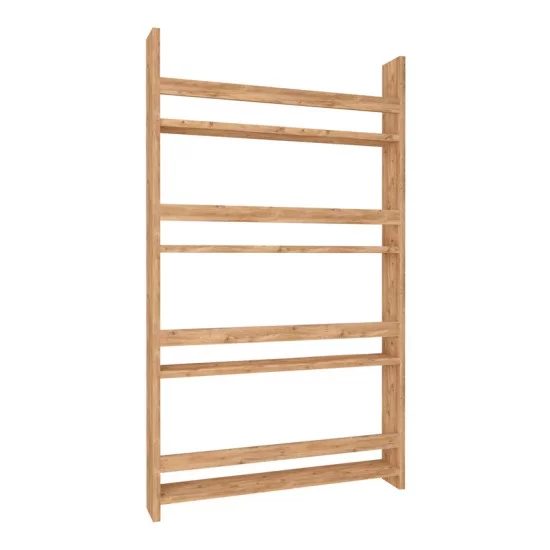 Επιτοίχια βιβλιοθήκη - ραφιέρα Montessori  χρώμα pine oak 74x10x120εκ.
