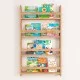Επιτοίχια βιβλιοθήκη - ραφιέρα Montessori  χρώμα pine oak 74x10x120εκ.