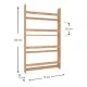 Επιτοίχια βιβλιοθήκη - ραφιέρα Montessori  χρώμα pine oak 74x10x120εκ.
