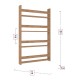 Επιτοίχια βιβλιοθήκη - ραφιέρα Montessori  χρώμα pine oak 74x10x120εκ.
