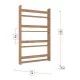 Επιτοίχια βιβλιοθήκη - ραφιέρα Montessori  χρώμα pine oak 74x10x120εκ.