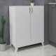 Ντουλάπι κουζίνας/μπάνιου - Παπουτσοθήκη μελαμίνης Lilly Megapap χρώμα λευκό 72x32,5x88εκ. - 0212570