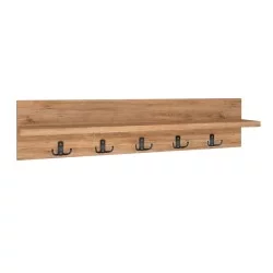 Κρεμάστρα τοίχου Kery  χρώμα pine oak 80x11x18εκ.