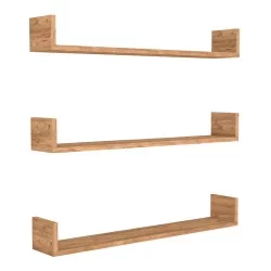 Ραφιέρα τοίχου Tyrion  3 τεμαχίων χρώμα pine oak 90x15x12εκ.