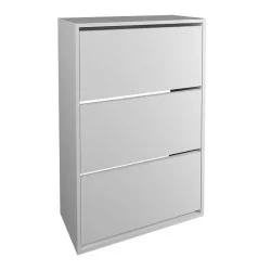 Παπουτσοθήκη Nave  18 ζευγών χρώμα λευκό 73,6x24x110εκ.