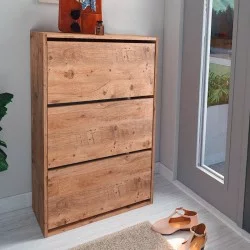 Παπουτσοθήκη Nave  18 ζευγών χρώμα pine oak 73,6x24x110εκ.