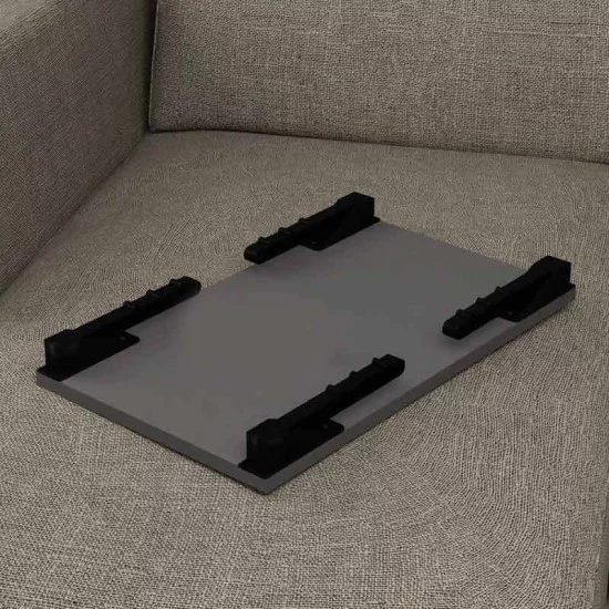 Τραπεζάκι laptop Sidon  χρώμα ανθρακί 60x35,5x23,5εκ.