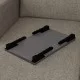Τραπεζάκι laptop Sidon  χρώμα ανθρακί 60x35,5x23,5εκ.