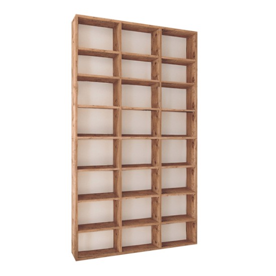 Βιβλιοθήκη μελαμίνης Fyodor  χρώμα pine oak 102x16x178εκ. - 0226150