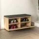 Παπουτσοθήκη Twain  8 ζευγών χρώμα sapphire oak 80x35x42εκ.