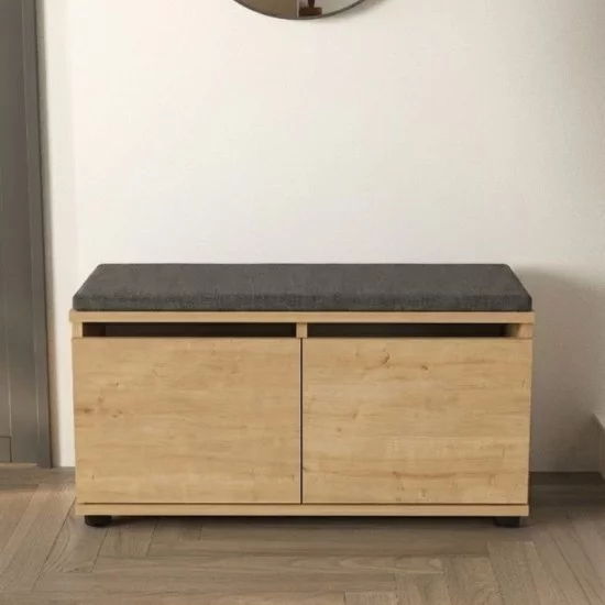 Παπουτσοθήκη Twain  8 ζευγών χρώμα sapphire oak 80x35x42εκ.