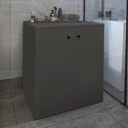Έπιπλο πλυντηρίου Gray  χρώμα ανθρακί 70x66x90εκ.