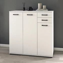 Παπουτσοθήκη - Ντουλάπι Polly  χρώμα λευκό 108x35x108εκ.