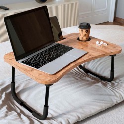 Τραπεζάκι laptop Sedon  χρώμα pine oak 59,2x39,2x26,2εκ.