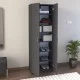 Παπουτσοθήκη Renso  δίφυλλη χρώμα ανθρακί 59,8x37,8x178,5εκ.