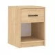Κομοδίνο Scoty  χρώμα sapphire oak 40,2x35,3x55εκ.