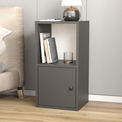 Κομοδίνο Vito  χρώμα ανθρακί 34x30x66,4εκ.