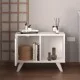 Κομοδίνο Rico  χρώμα λευκό 65,2x30x49εκ.