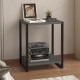 Κομοδίνο Gina χρώμα ανθρακί - μαύρο 39x30x48εκ. Κομοδίνο Gina χρώμα ανθρακί - μαύρο 39x30x48εκ.