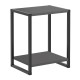 Κομοδίνο Gina χρώμα ανθρακί - μαύρο 39x30x48εκ. Κομοδίνο Gina χρώμα ανθρακί - μαύρο 39x30x48εκ.