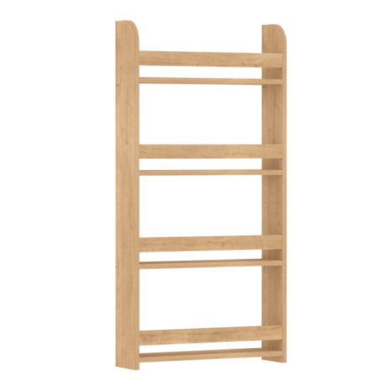 Επιτοίχια βιβλιοθήκη - ραφιέρα Montessori  χρώμα sapphire oak 60x15x120εκ.